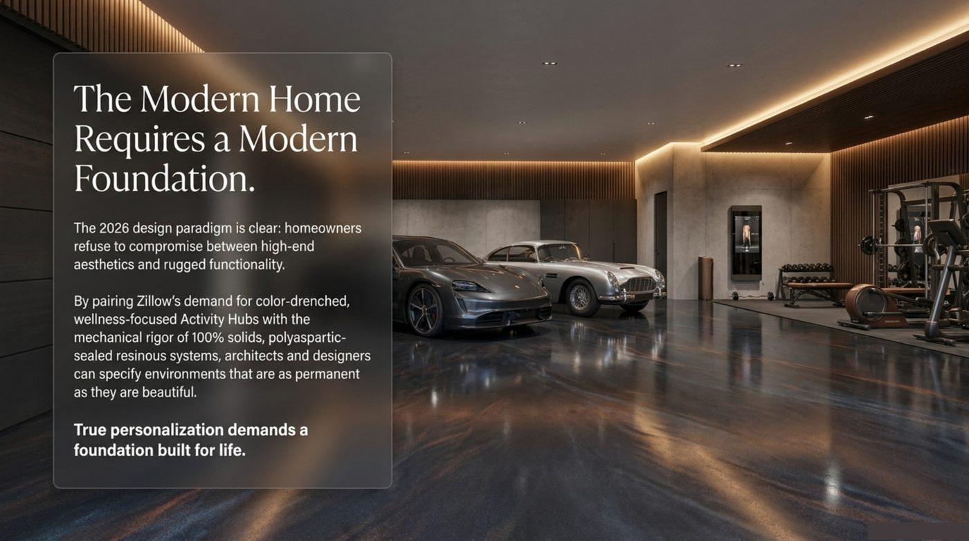 The 2026 resinous flooring design shift: from single-use rooms to activity hubs