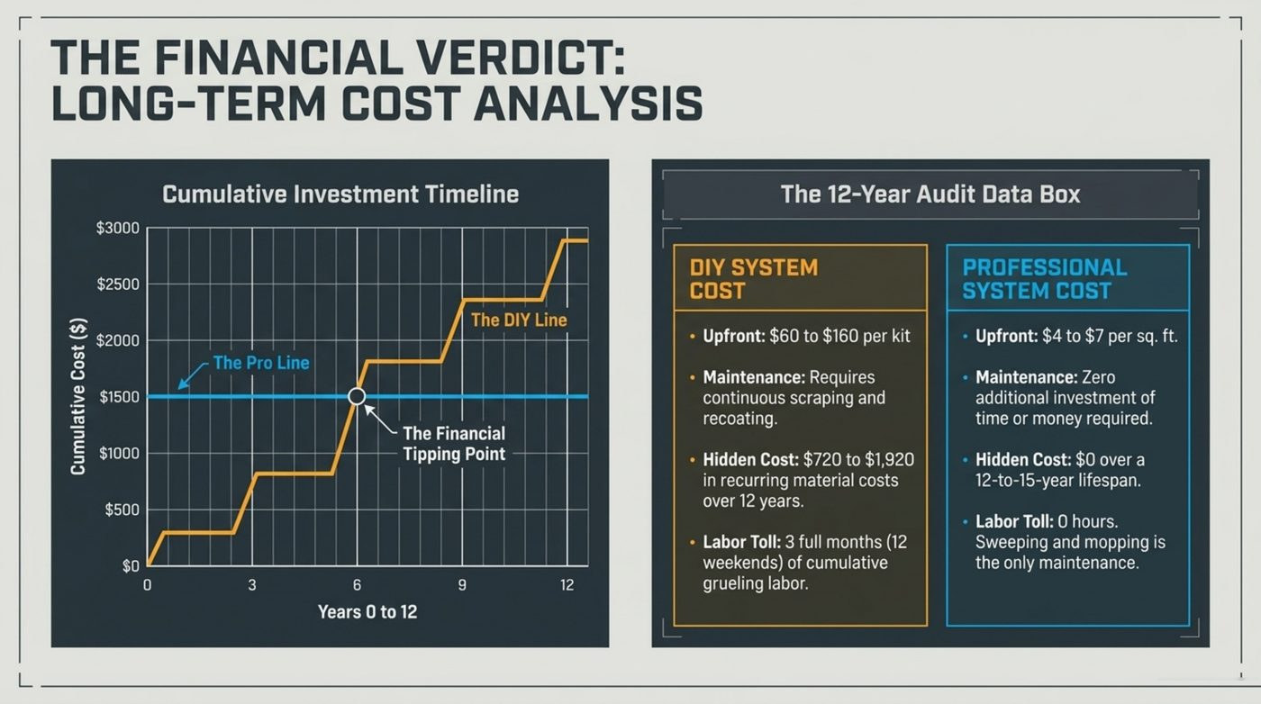 The financial verdict: DIY vs professional over 12 years
