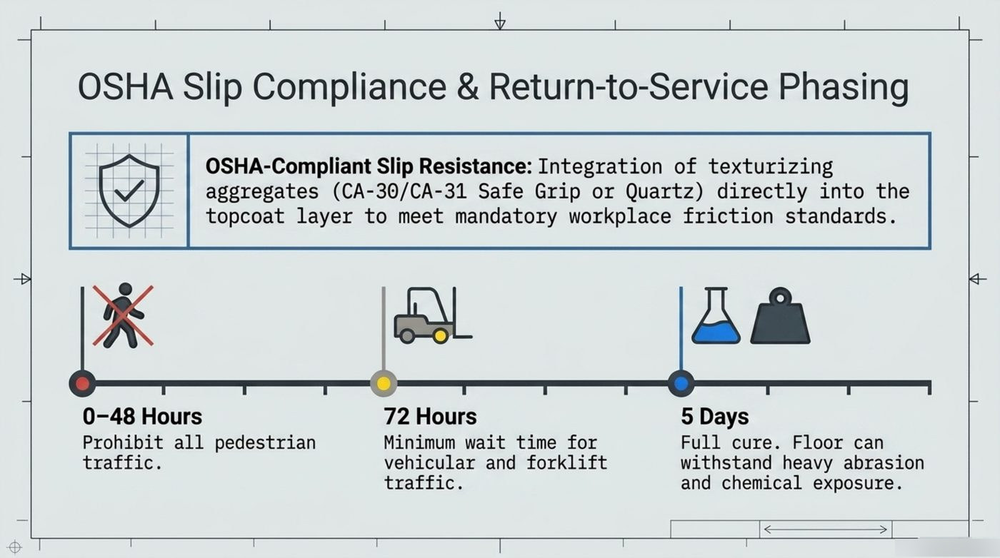 Slip resistance and return-to-service phasing