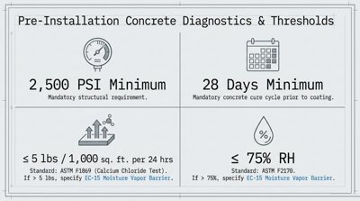 Pre-Installation Concrete Diagnostics: The Numbers That Matter